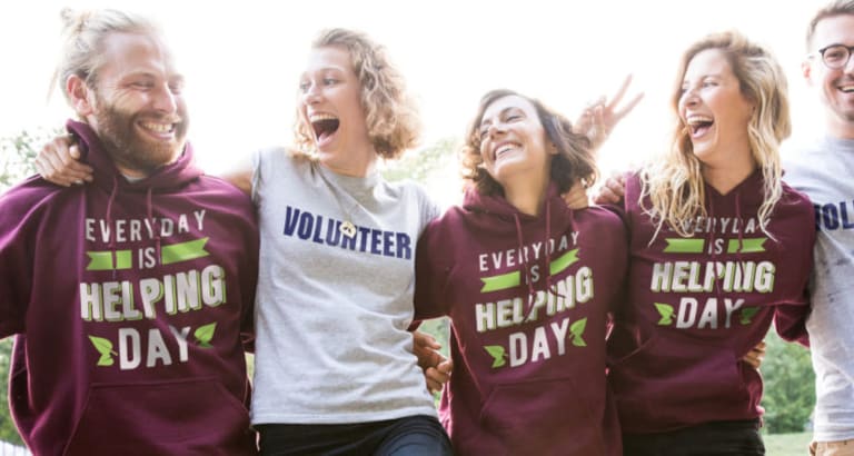 Charity Volunteering T Shirts for Charities Individuals